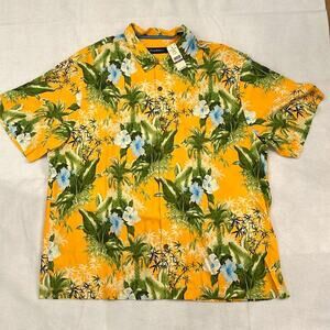 NWT Tommy Bahama Corfu Jungle 100% Silk Camp Shirt 2XL 3XL 1A